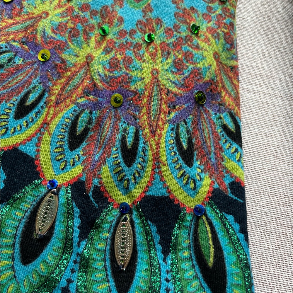 Desigual navy peacock sweater. - Picture 9 of 9